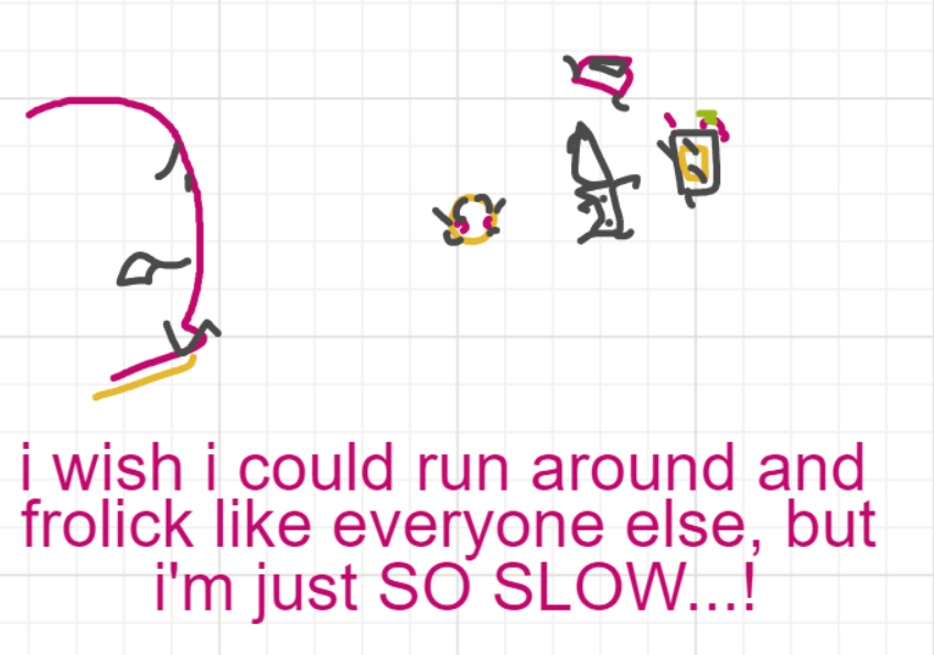 A panel from Running Duos, episode four of the Board Boards object show by Furretwalk/WalkingFurret.